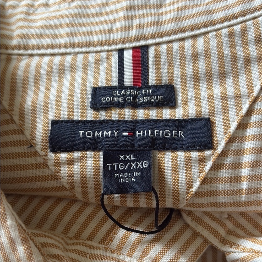 Tommy Hilfiger Striped Button-Up Shirt. New - Picture 9 of 9